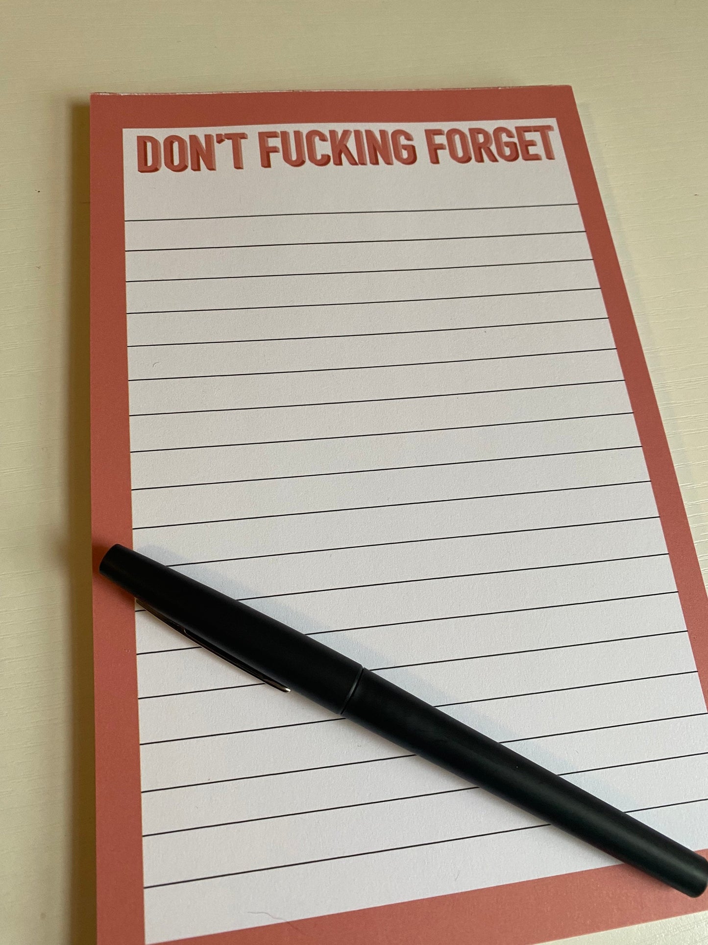 Don't F*CKING Forget Notepad, Explicit Stationary, Explicit Notebook, Don't Fucking forget To do list