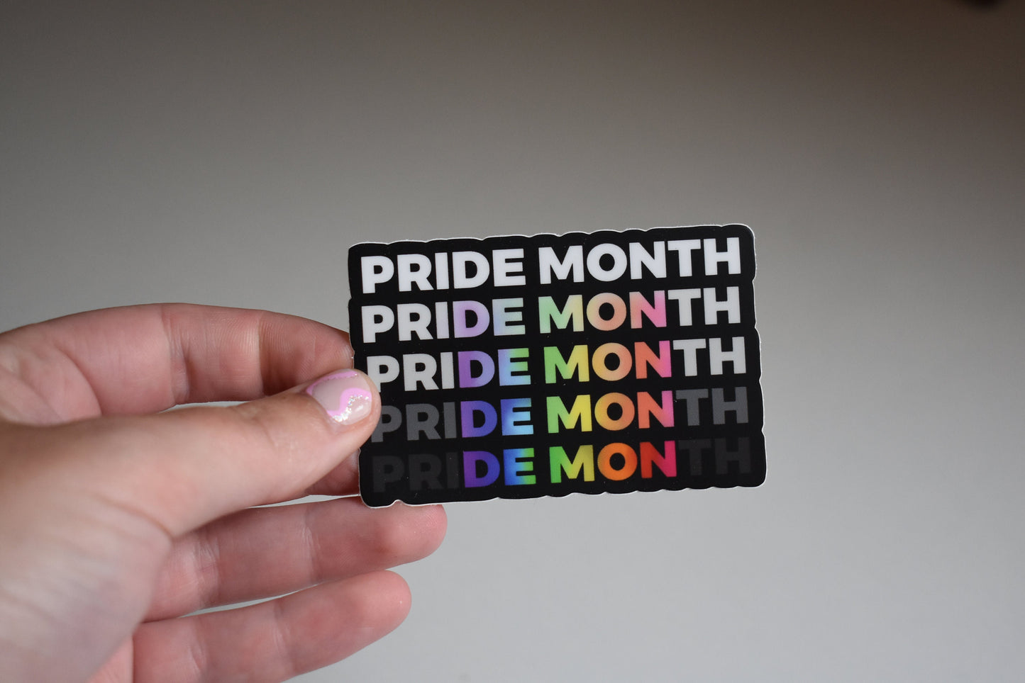 Pride Month Demon Sticker, LGBTQ Pride Sticker, Waterbottle laptop Sticker, Gay Pride Merch, Gay Pride Month