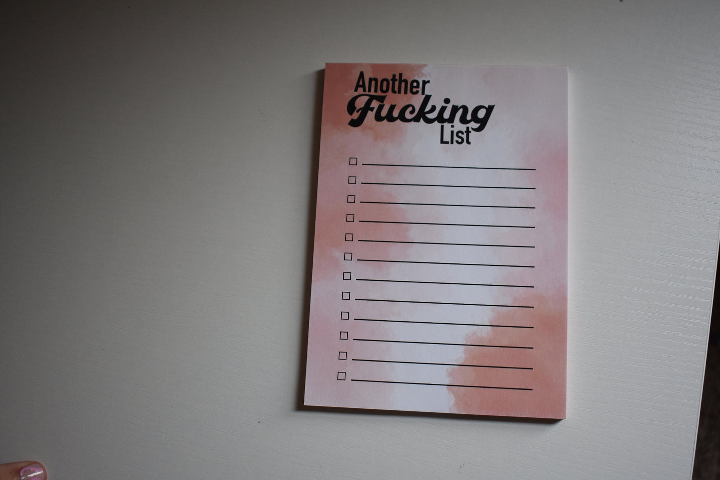 Another F*cking List Notepad, Explicit Stationary, Explicit Notebook, Another Fucking To do list, To do list pad