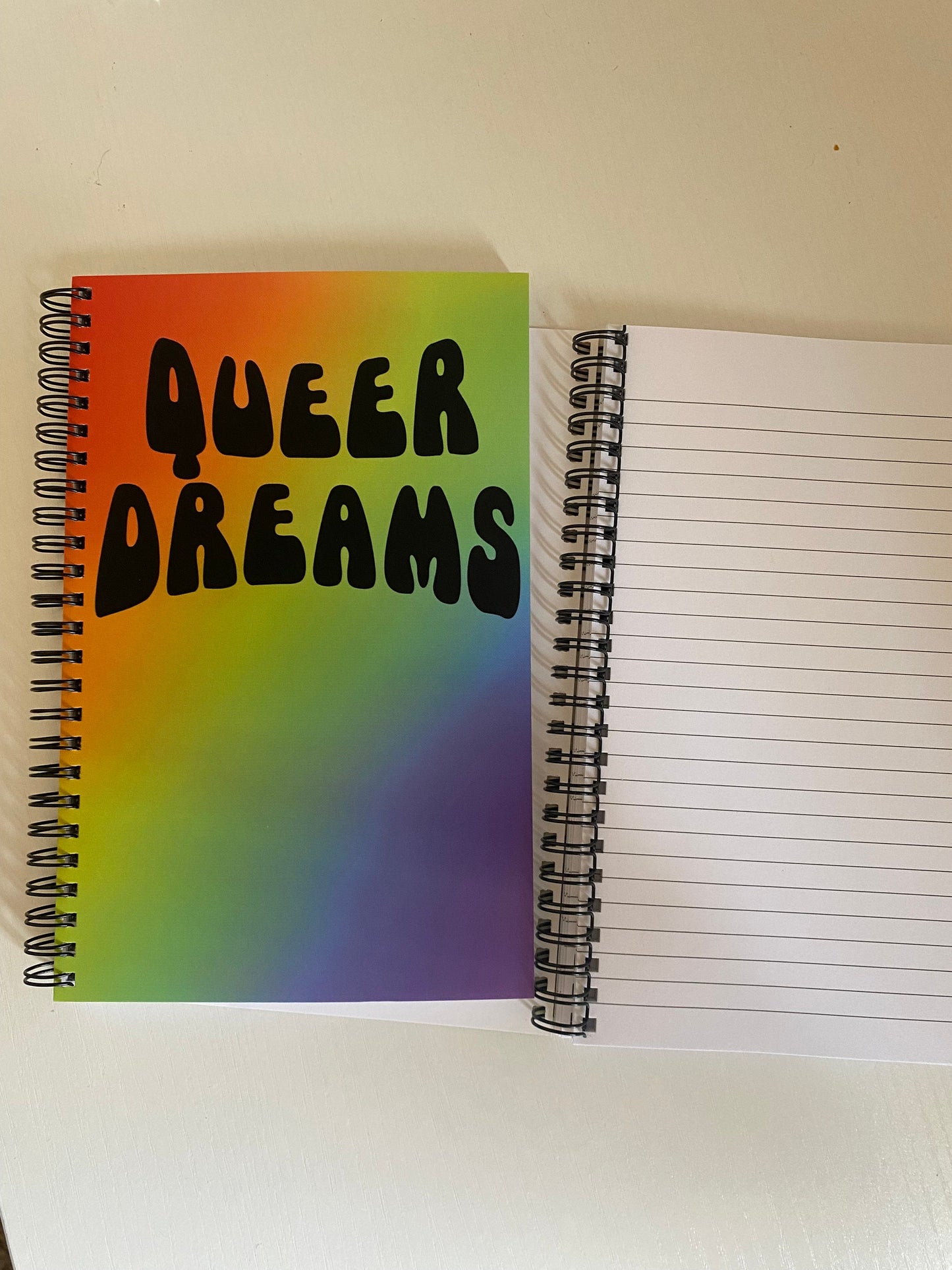 Queer Dreams Notebooks, Pride Notebook, LGBTQIA Pride Stationery, Explicit Notebook, Pride Gift, Office Gift, Retro Stationery