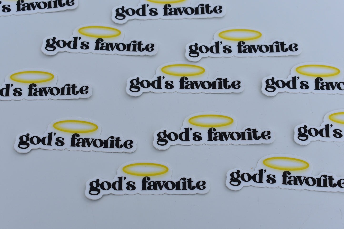 God's Favorite Sticker, Funny Sticker, Religious Humor, Vinyl Water bottle Sticker, Laptop Sticker