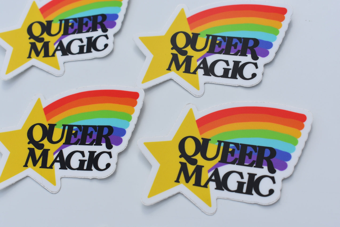 Queer Magic Sticker, Vinyl Laptop Waterbottle Sticker, LGBTQ Pride Sticker, Rainbow Sticker, Gay Pride