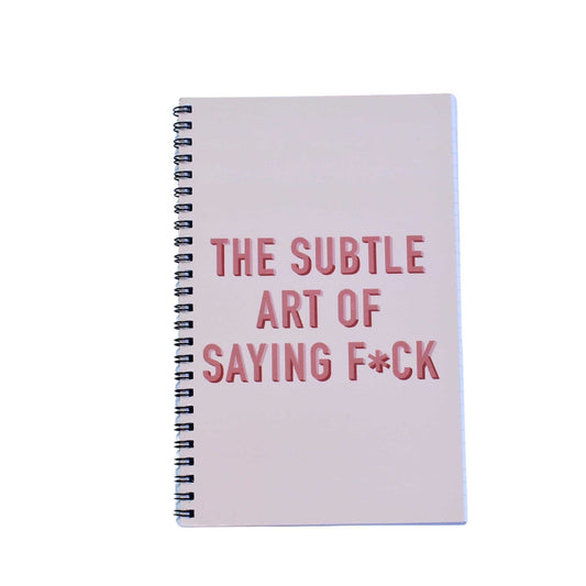The Subtle Art of Saying F*CK Notebook, Explicit Stationary, Explicit Notebook, Fuck Notes
