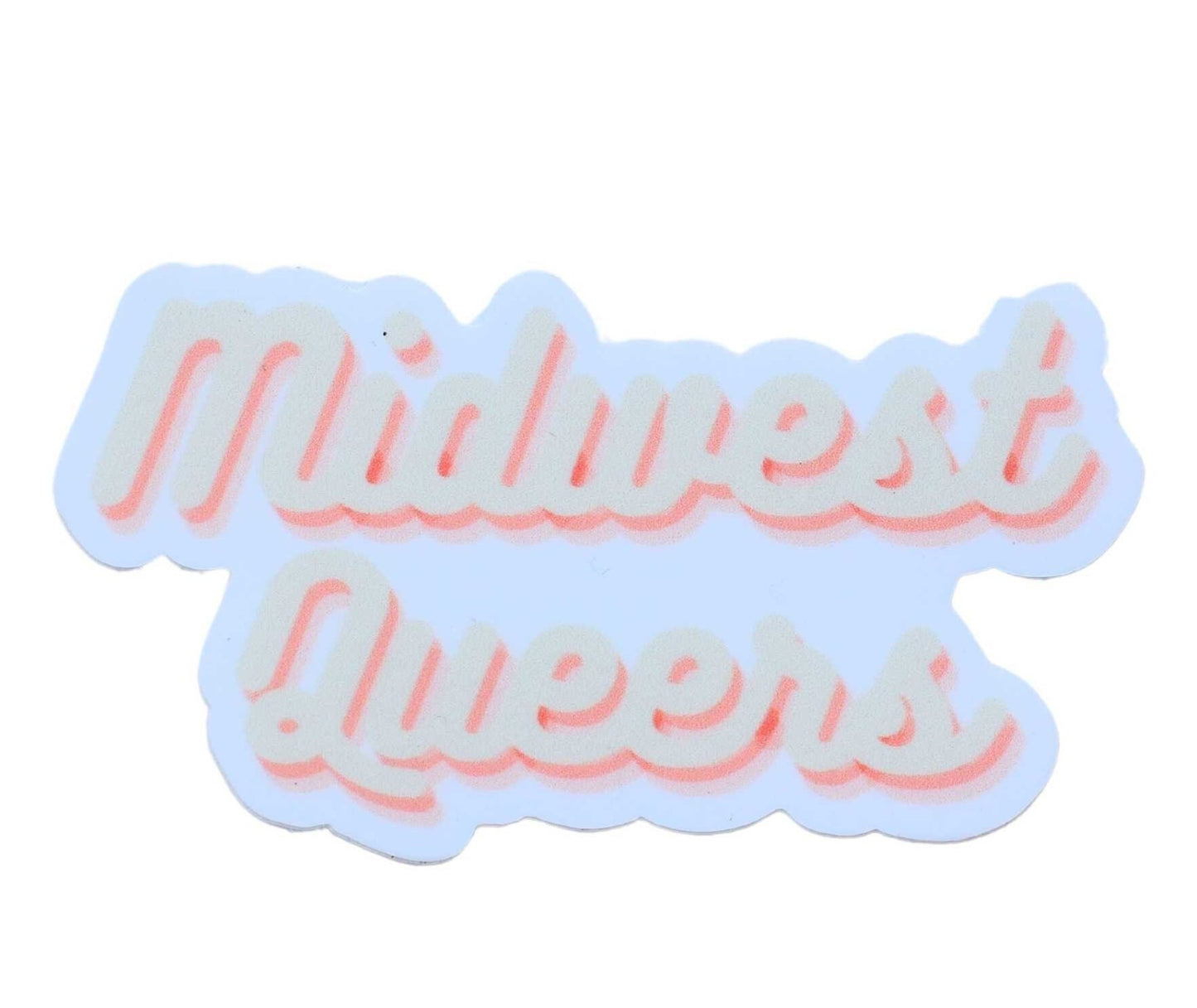 Midwest Queer Sticker, LGBTQ Sticker, Pride Merch, Vinyl Laptop Waterbottle Sticker, Funny Inspiration
