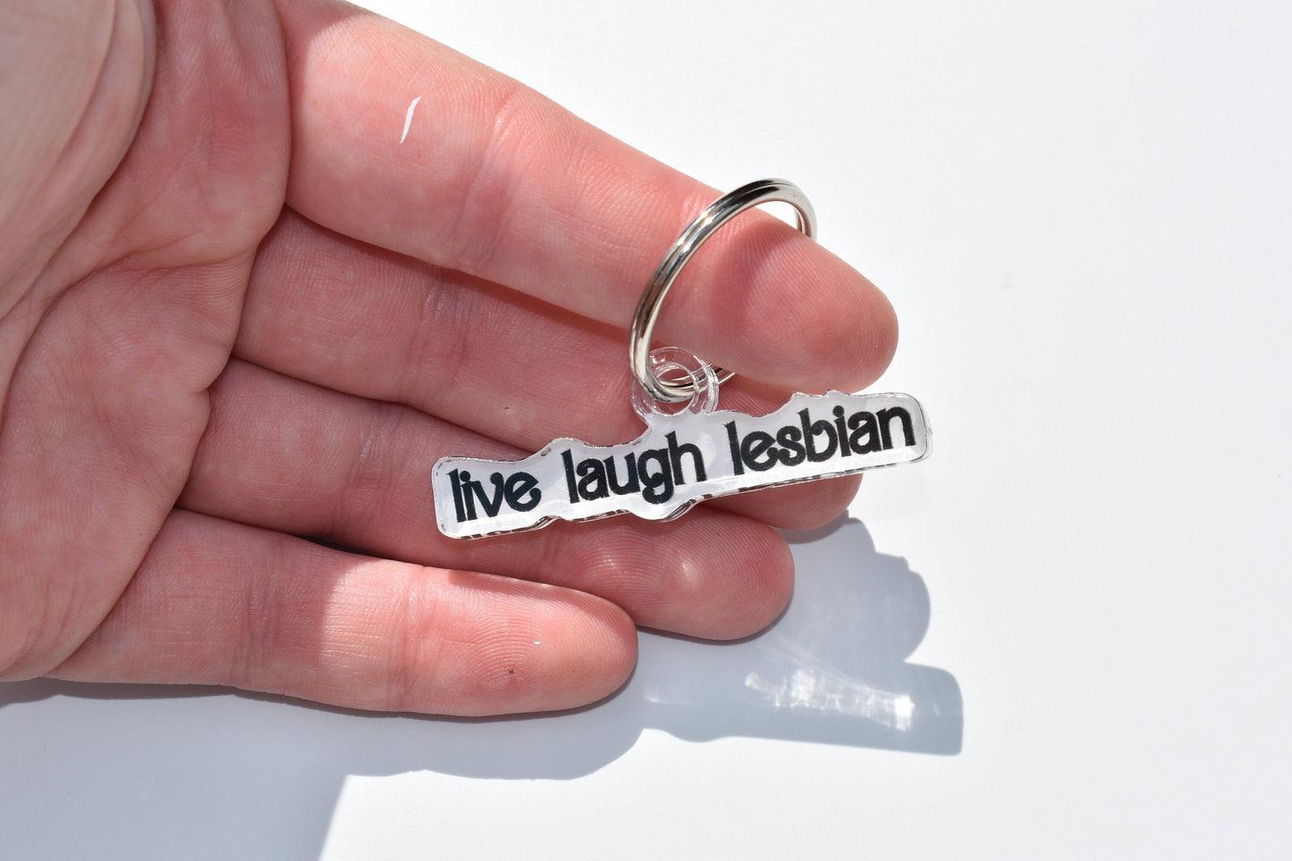 Live Laugh Lesbian Keychain, Lesbian Pride, Barbie keychain, Gay Pride Merch, Gay Pride Month, LGBTQIA Art, Lesbian Art, Pride Art