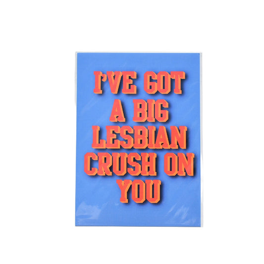 I've got a big lesbian crush on you art, Mean Girls Art, Mean Girls Quotes, LGBTQ Art, gallery wall art, pop culture art
