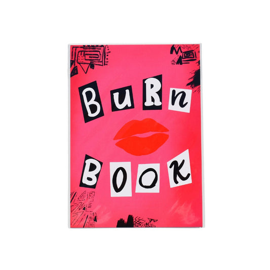 Burn Book Mean Girls Print, Burn Book Art, gallery wall art, pop culture art