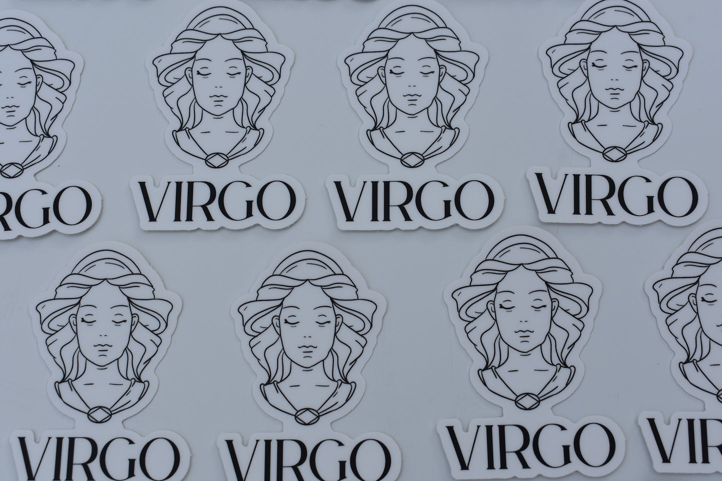 Virgo Line drawn astrology sticker, Simple Zodiac sign sticker, Laptop sticker, Waterbottle sticker, Vinyl sticker