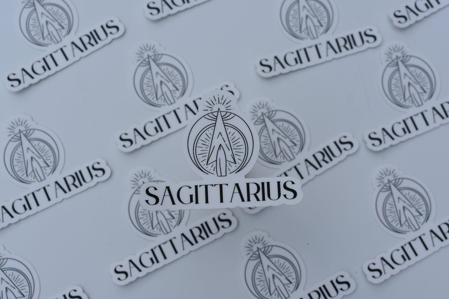 Sagittarius Line drawn astrology sticker, Simple Zodiac sign sticker, Laptop sticker, Waterbottle sticker, Vinyl sticker