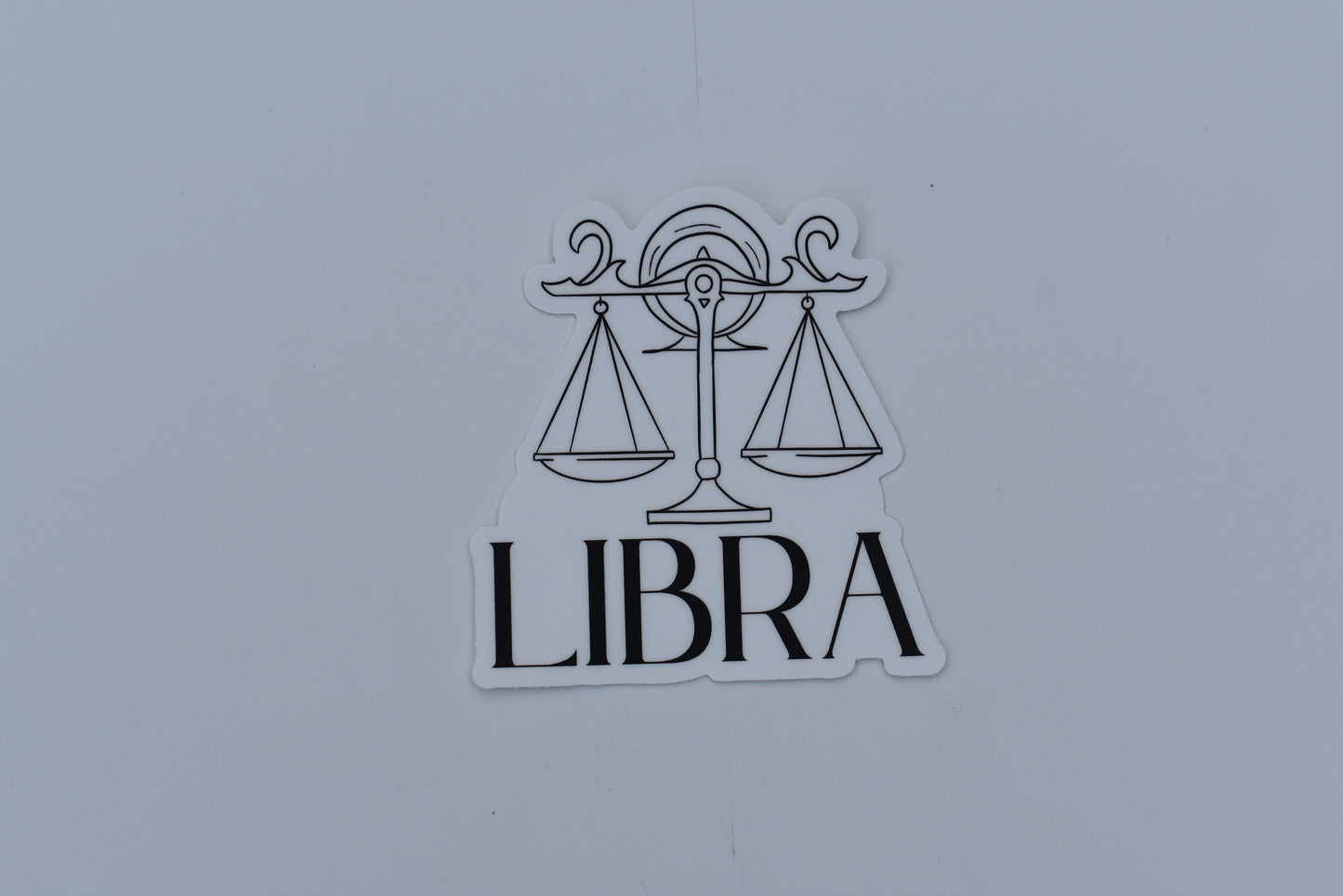 Libra Line drawn astrology sticker, Simple Zodiac sign sticker, Laptop sticker, Waterbottle sticker, Vinyl sticker