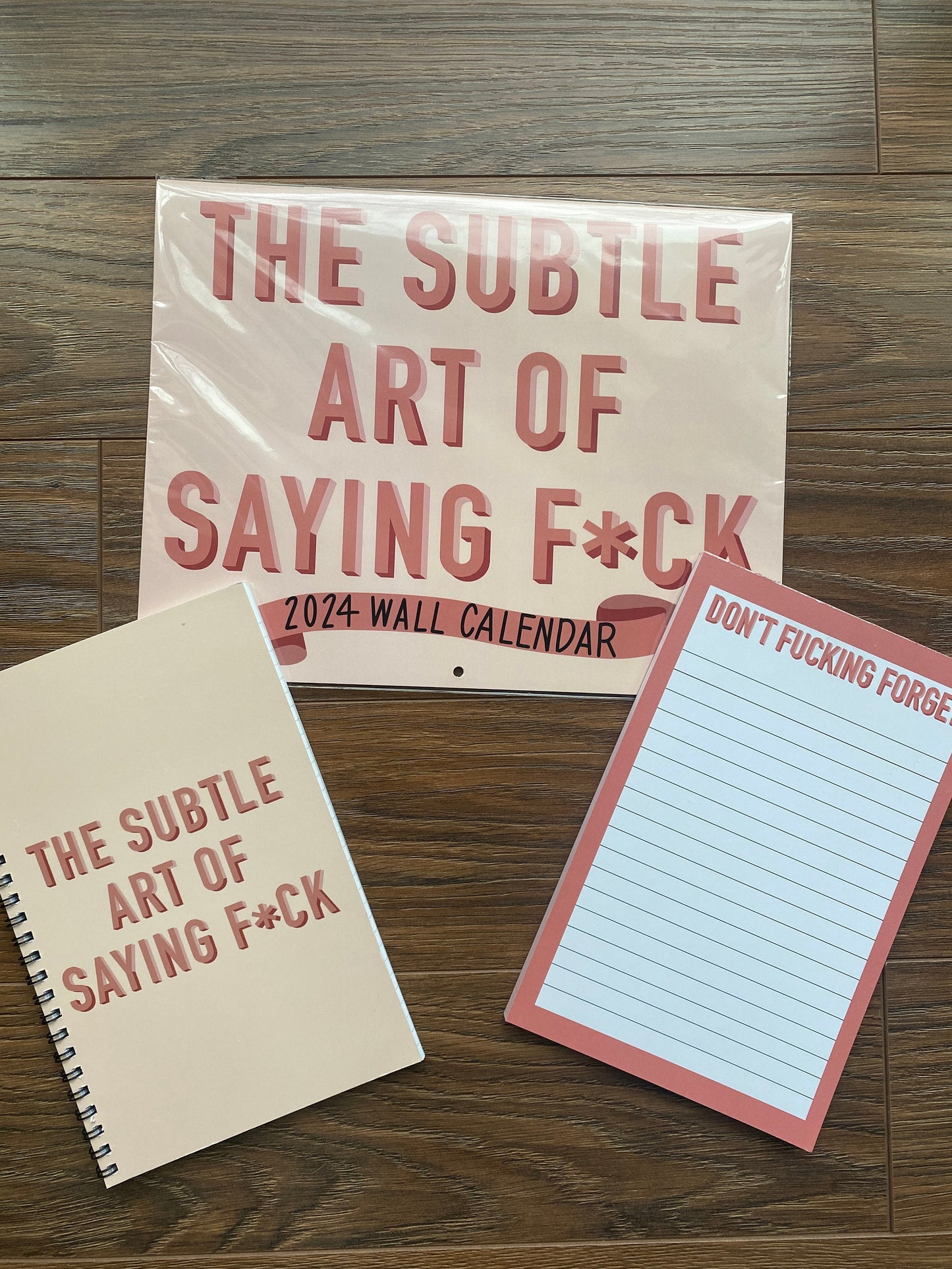 The Subtle Art of Saying F*CK Stationery Bundle, Calendar, Notebook and Notepad